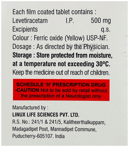 Epitra 500 Tablet image
