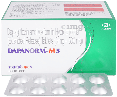 Dapanorm-M 5mg/500mg Tablet image
