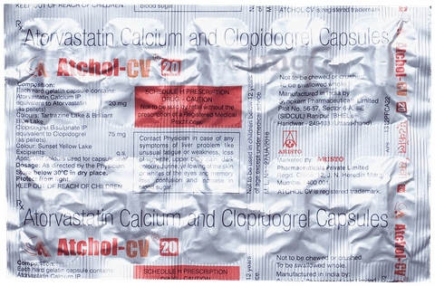 Atchol CV 20mg/75mg Capsule image Atchol CV 20mg/75mg Capsule image