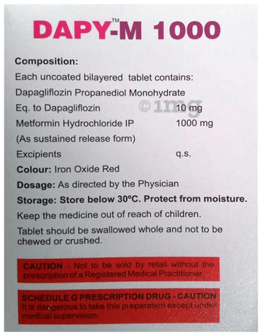 Dapy-M 1000 Tablet SR image