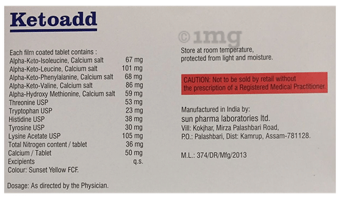 Ketoadd Tablet image