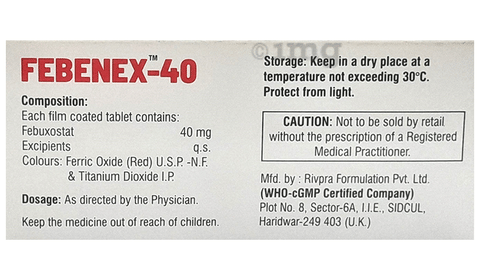 Febenex 40 Tablet image Febenex 40 Tablet image