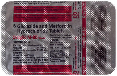 Oroglic M 80 Tablet