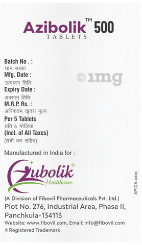 Azibolik 500 Tablet