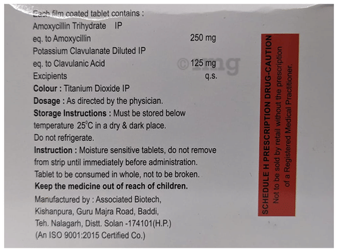 Nottyclav 375 Tablet image
