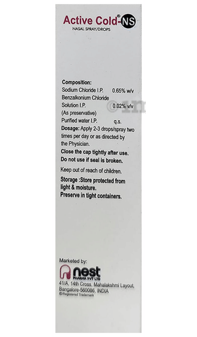 Active Cold-NS Nasal Drops image Active Cold-NS Nasal Drops image