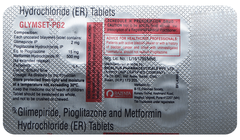 Glymset-PG2 Tablet ER image Glymset-PG2 Tablet ER image