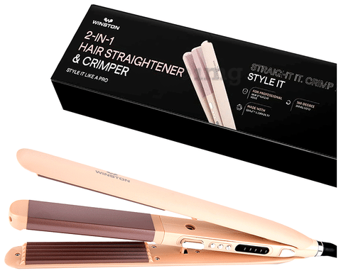 Winston 2 in 1 Hair Straightener Crimper Buy box of 1.0 Unit at