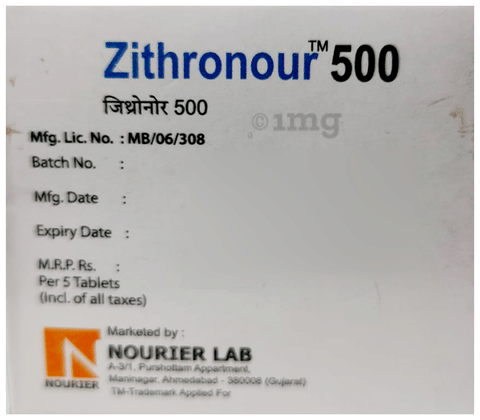 Zithronour 500 Tablet image Zithronour 500 Tablet image