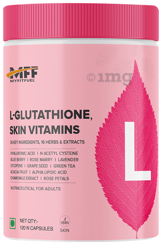 MyFitFuel L-Glutathione Skin Vitamins Capsule: Buy jar of 120.0 capsules at  best price in India | 1mg