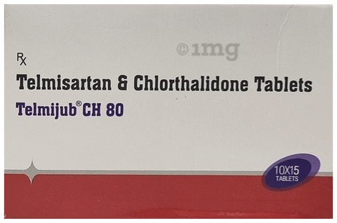 Telmijub CH 80mg Tablet image Telmijub CH 80mg Tablet image