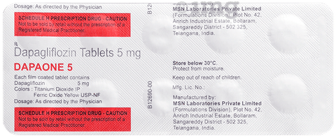 Dapaone 5mg Tablet image