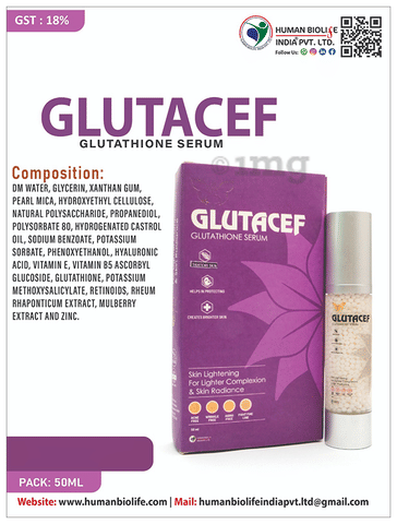 Glutacef Glutathione Serum: Buy bottle of 50.0 ml Serum at best price in  India | 1mg