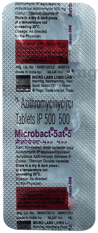 माइक्रोबैक्ट 500mg टैबलेट image