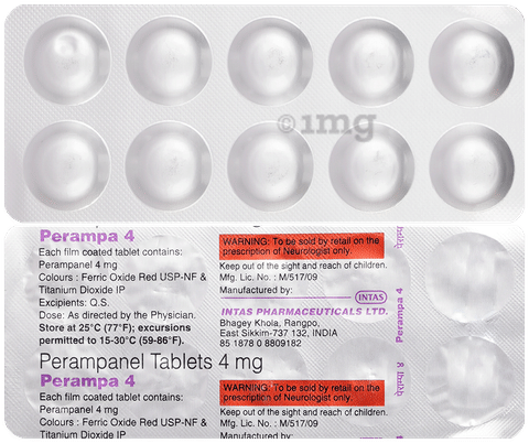 Perampa 4mg Tablet image