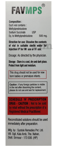 Favmps 500mg Injection image Favmps 500mg Injection image