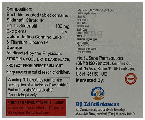 Bjegra 100 Tablet image Bjegra 100 Tablet image