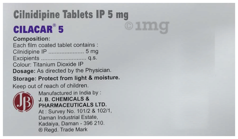 Cilacar 5 Tablet image