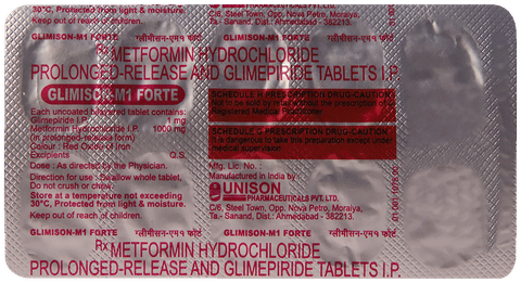 Glimison-M 1 Forte Tablet PR image Glimison-M 1 Forte Tablet PR image