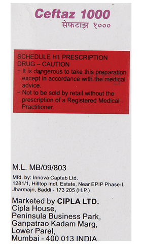 Ceftaz 1gm Injection image