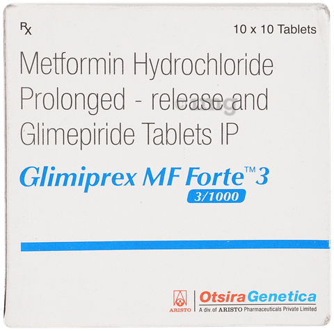 Glimiprex MF Forte 3mg/1000mg Tablet