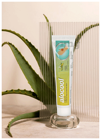 Aushadhi Aloevera & Turmeric Alocool Cream Burn and Scar Care, Antiseptic,  Natural Scar Reduction, Skin Repair Ointment Cream