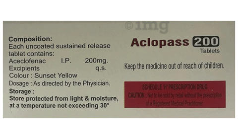 Aclopass 200 Tablet SR image