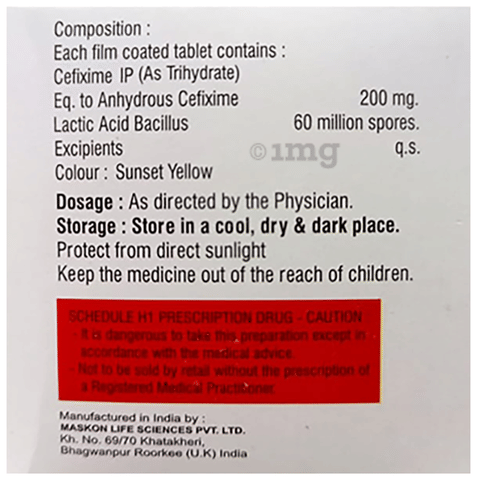 Cefichem LB 200 Tablet image