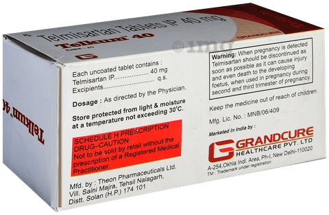 Telkum 40mg Tablet image
