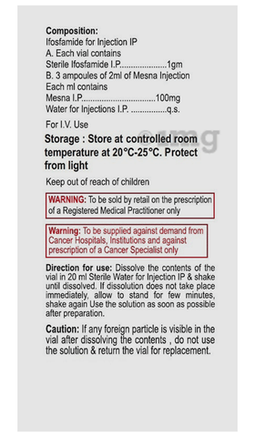 Ifosym 1g Injection image