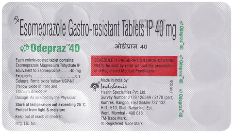 Odepraz 40mg Tablet image Odepraz 40mg Tablet image