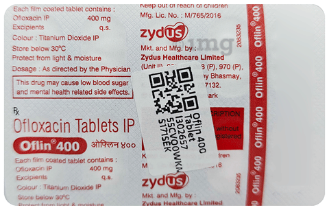 Oflin 400 Tablet image