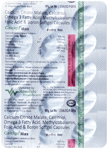 Calcigo Max Softgel Capsule image