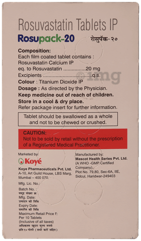 Rosupack 20 Tablet image Rosupack 20 Tablet image