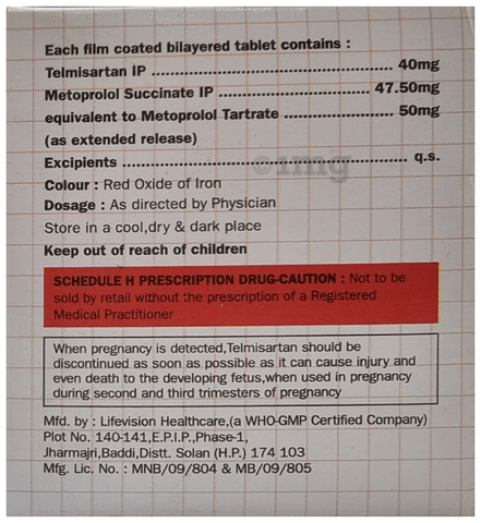 Cardiotel-Beta 50 Tablet ER image