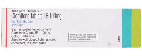Fertyl Super 100mg Tablet image