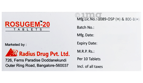 Rosugem 20mg Tablet image