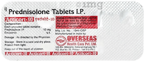 Acticort 10mg Tablet image