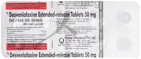 Devan 50mg Tablet ER image