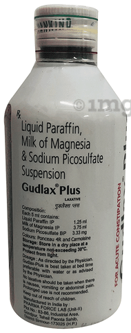 Gudlax-Plus Laxative Oral Suspension Peppermint Sugar Free