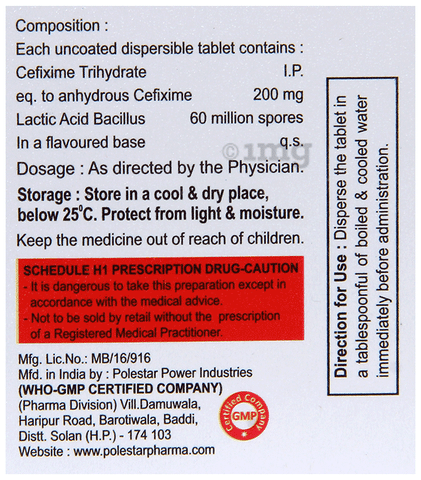 Cifimid 200 DT Tablet image Cifimid 200 DT Tablet image