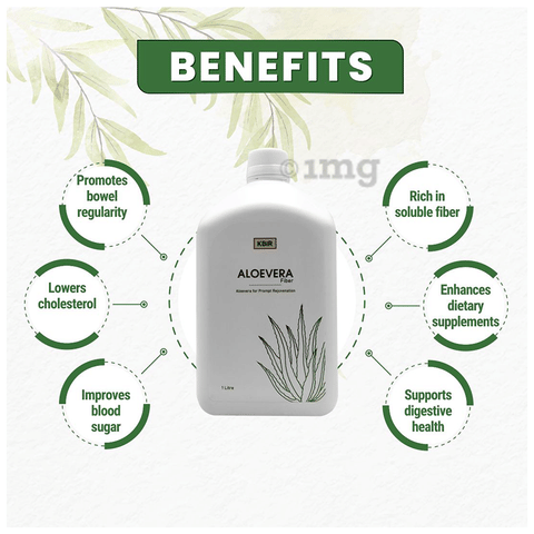 Kbir Aloevera Fiber Natural Digestive Health | Organic Fiber for Improved  Wellness: Buy bottle of 1.0 Ltr Liquid at   in India | 1mg