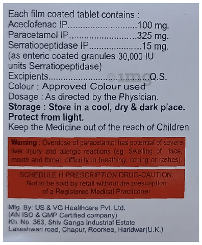 Vridol-SP Tablet image