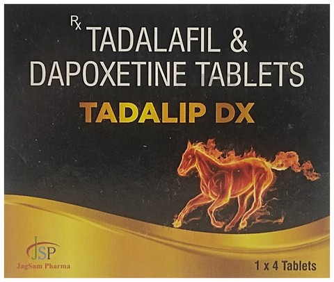 Tadalip DX 10mg/30mg Tablet