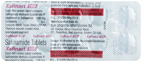 Xafinact 100 Tablet image Xafinact 100 Tablet image