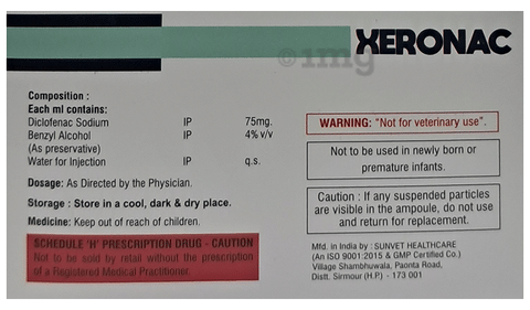 Xeronac Injection image