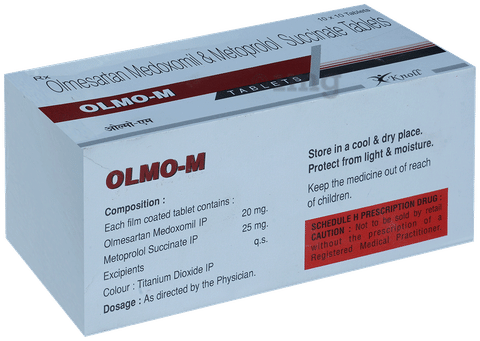 Olmo M 20mg/25mg Tablet image Olmo M 20mg/25mg Tablet image