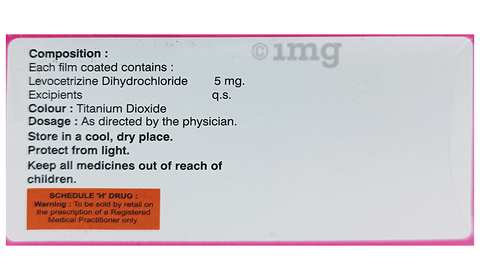 Levocetzime 5mg Tablet image Levocetzime 5mg Tablet image
