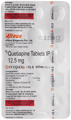 Seropax 12.5 Tablet image Seropax 12.5 Tablet image