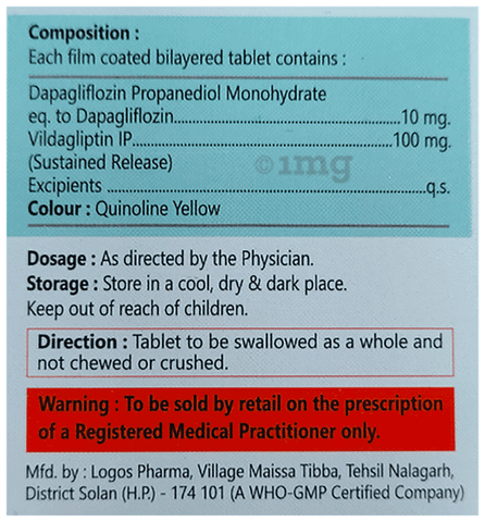 Dapazer-V 100 Tablet SR image